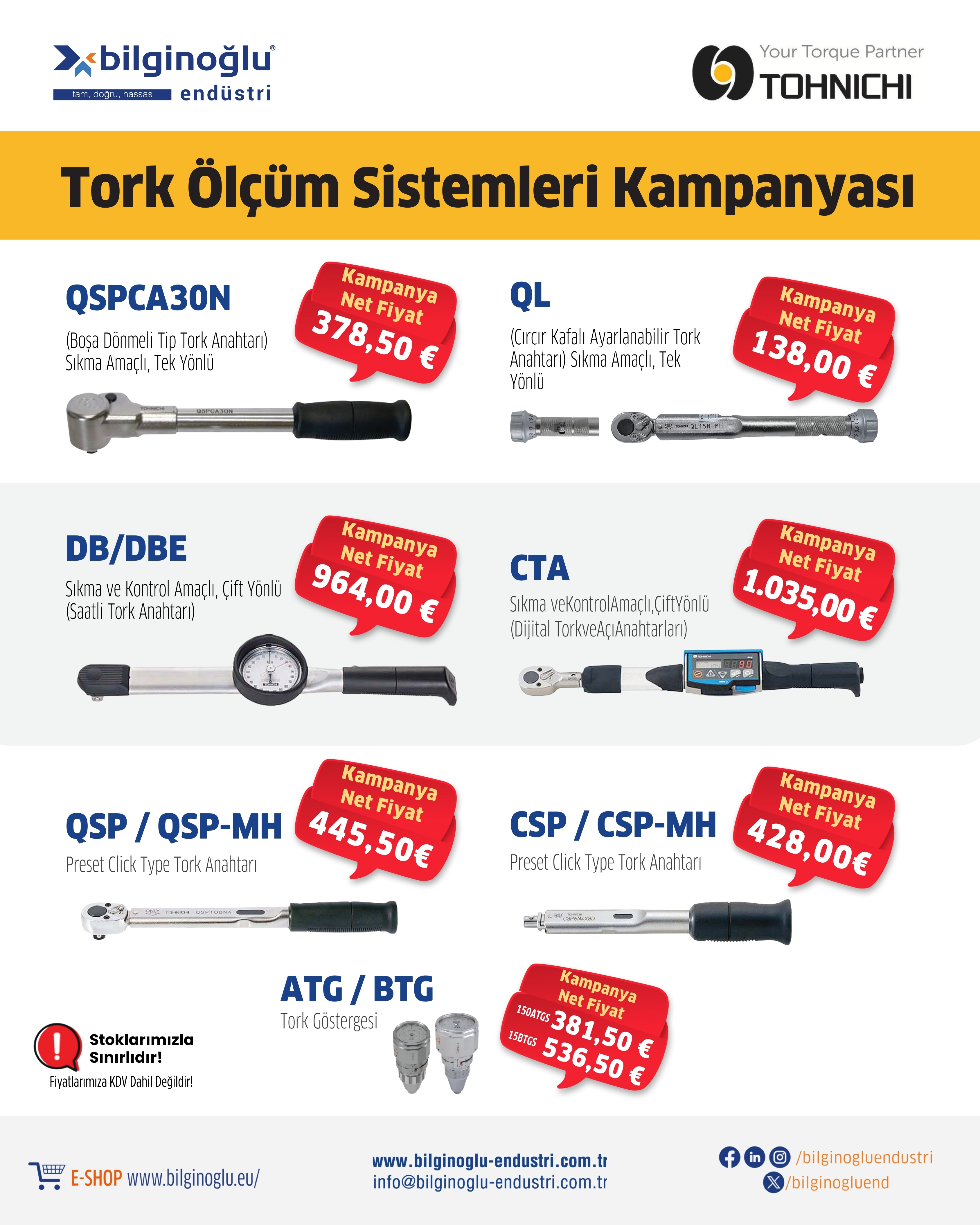 TORK ÖLÇÜM CİHAZLARI KAMPANYASI